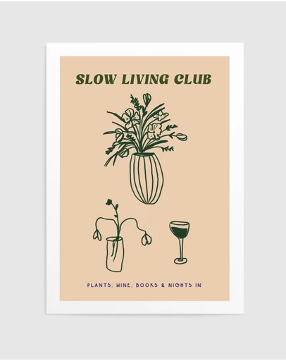 Olive et Oriel - Slow Living Club by Treechild Art Print