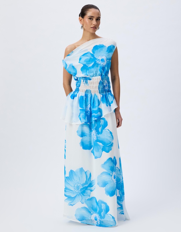 Tussah - Valentina Floral Print Georgette Maxi Skirt