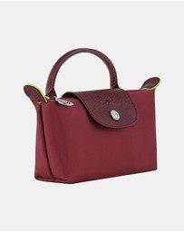 Longchamp - Le Pliage Green Pouch With Handle