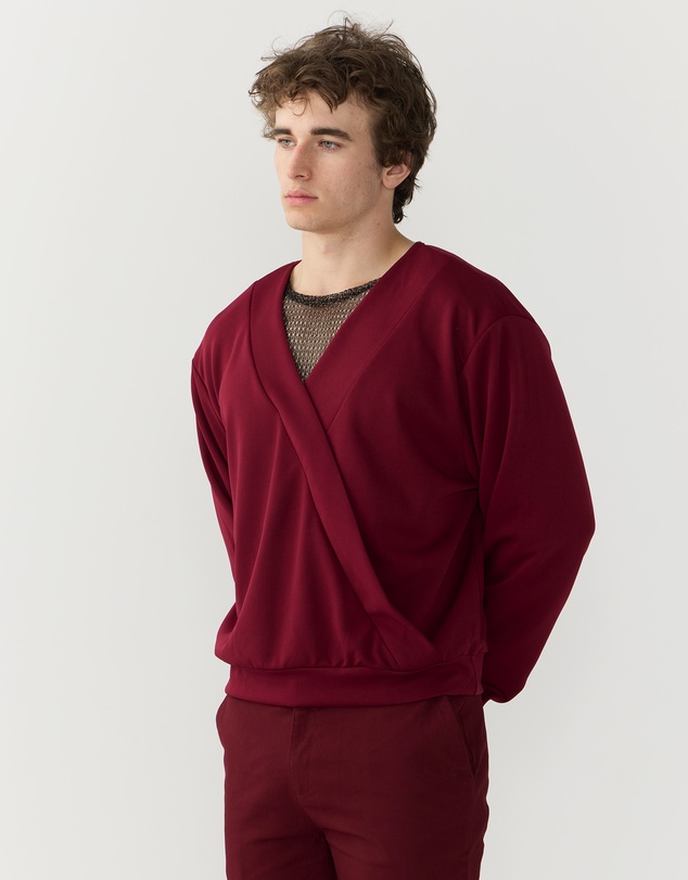 Justin Cassin - Harvey Crossover V-neck Top