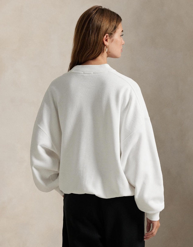 Polo Ralph Lauren - Satin Logo Fleece Crewneck Sweater