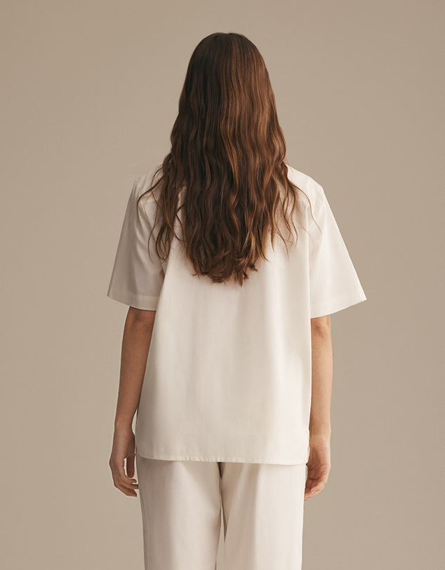 Resting - Soft Woven Cotton Jules Short Sleeve Shirt