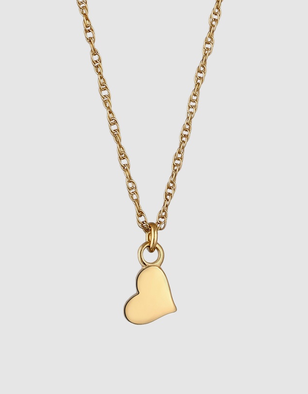 Elli Jewelry - Necklace with Heart Pendant 925 Sterling Silver Gold-plated