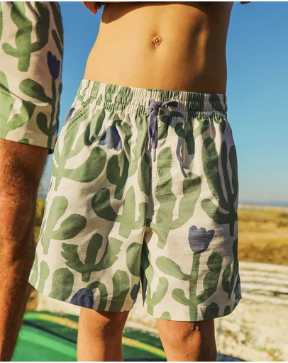 Skwosh - Pablo Prickles Kids Everyday Shorts in Stone