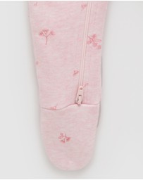 Purebaby - Zip Growsuit & Headband Set-Babies
