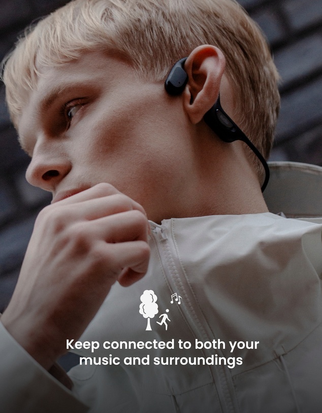 Sudio - B5 - Bone Conduction Headphones True Wireless Bluetooth Headphones/Earbuds