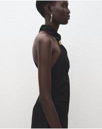 M.N.G - Halter-Neck Dress With Metal Embellishment