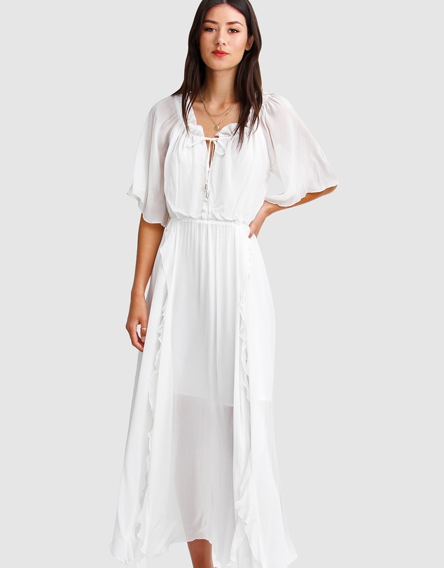Belle & Bloom - Amour Amour Ruffled Midi Dress
