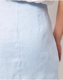 AERE - Linen Mini Wrap Skirt