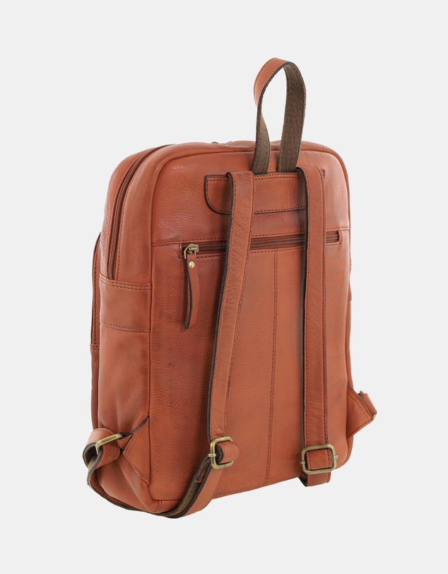 Pierre Cardin - Pierre Cardin Vintage Leather Laptop Backpack