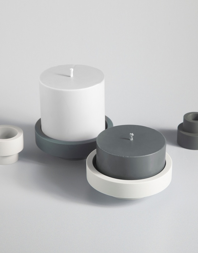 porter green - flipp sml silicone unbreakable candle holder set