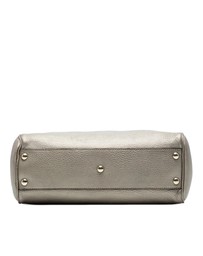Pre-Loved by Azura Reborn - Pre-Loved Small Calfskin Bamboo Shopper Satchel