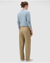 Oroton - Tailored Curved Leg Pants