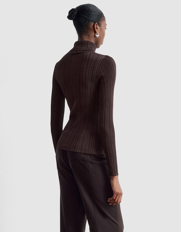 & Other Stories - Rib-Knit Lurex Turtleneck