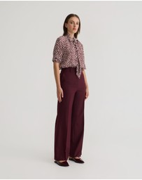 Oxford - Simone Tie Neck Shirt