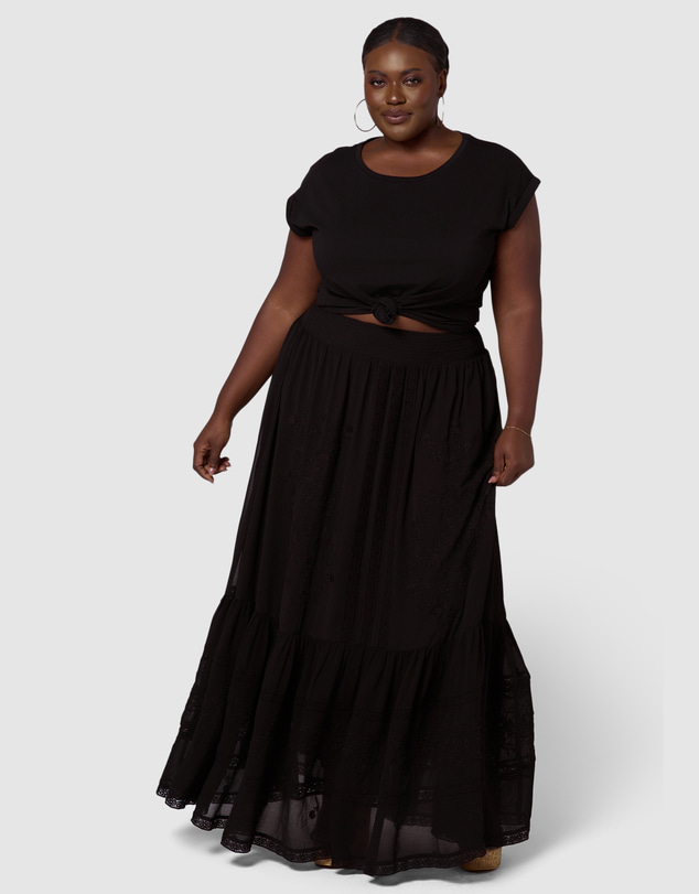 Sunday In The City - Dark Aura Maxi Skirt