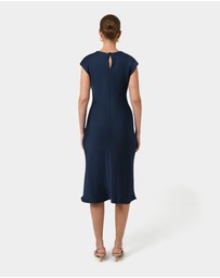 Forcast - Dulce Satin Midi Dress