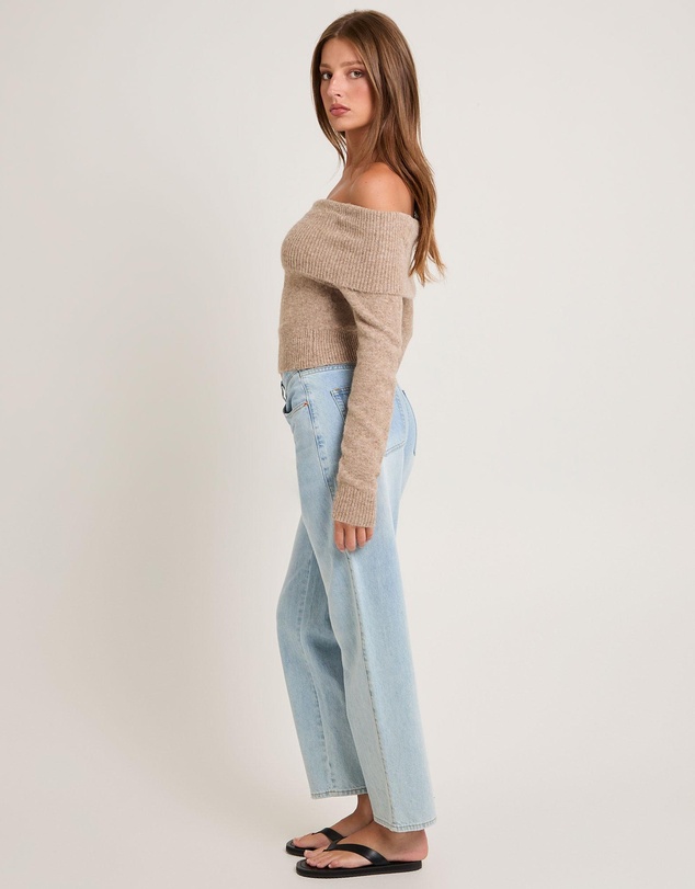 Alice In The Eve - Milly Off Shoulder Knit Sweater