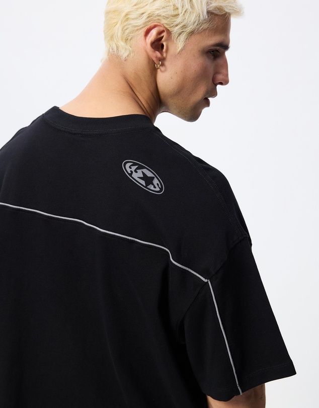 Worship - Toll Free Box Crop Panel Tee