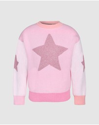 Rock Your Kid - Metallic Stars Lacey Jumper