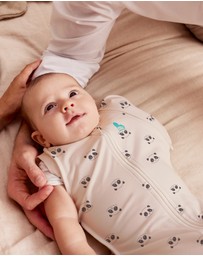 Love to Dream - Swaddle Up™ Transition Bag 1.0 TOG Stretch Cotton Sleepy Panda Cream