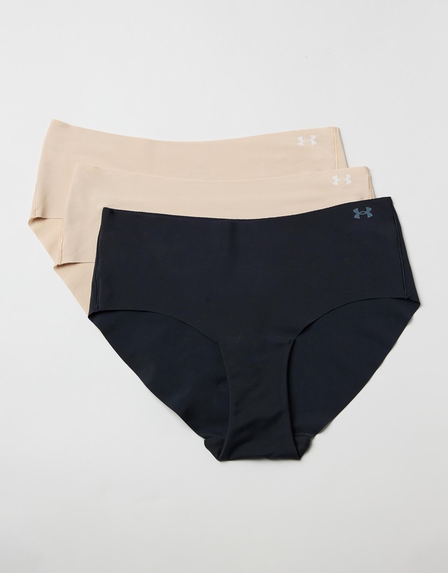 Under Armour - UA Pure Stretch 3-Pack No Show Hipster Briefs