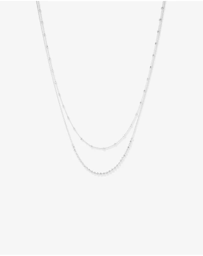 Michael Hill - 45cm Multi-Layer Bead Chain in Silver