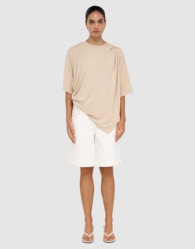 Staple the Label - Zelle Draped Oversized Tee