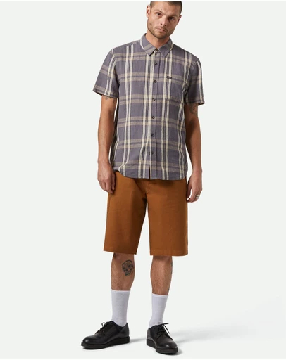 Brixton - Charter Linen Blend Short Sleeve Shirt