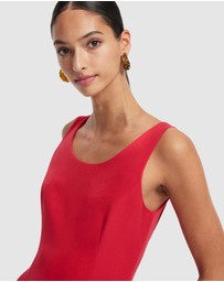 LEO LIN - Emily Applique Midi Dress