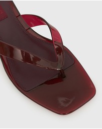 Betts - Tyla Jelly Kitten Heel Thong Sandals