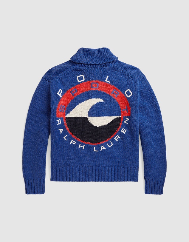 Polo Ralph Lauren - Wave-Logo Cotton Zip Cardigan