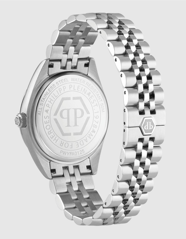 Philipp Plein - Date Superlative 34mm Silver-Tone Analogue