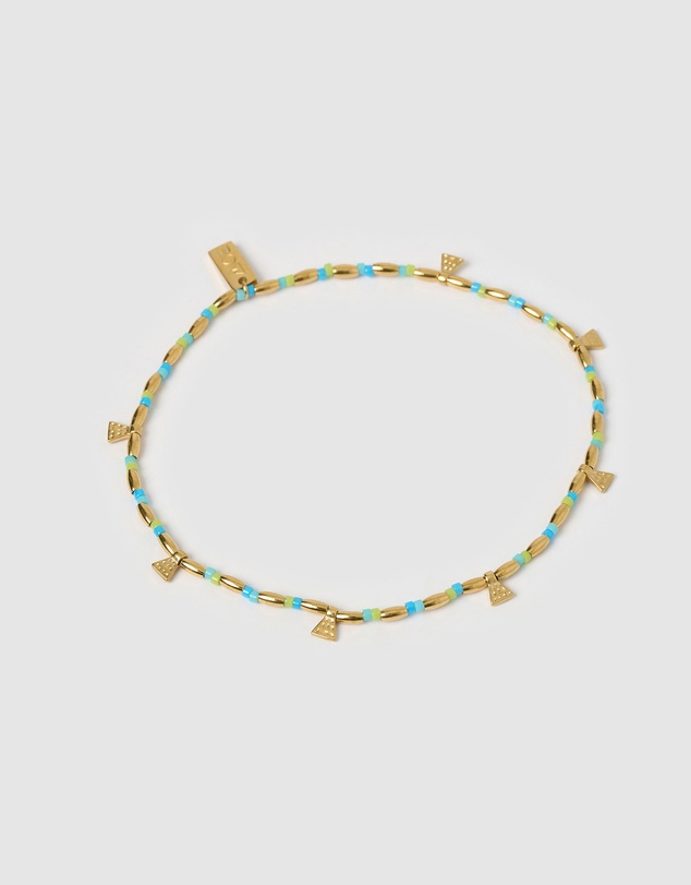 Arms Of Eve - Natalia Gold Anklet - Ocean