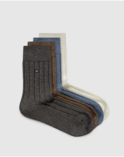 Sockdaily - Drift 4 Pack Quarter Socks