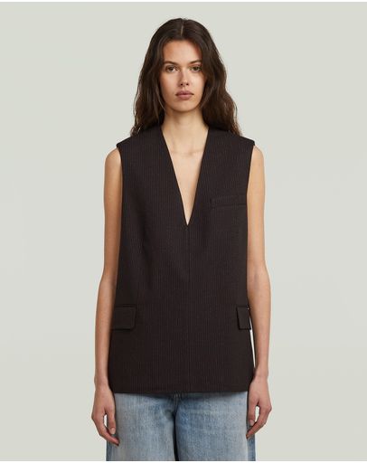 dk black pinstripe