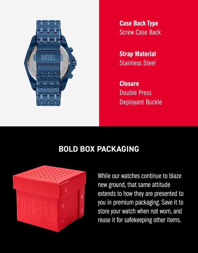 Diesel - Stinger Blue Chronograph Watch