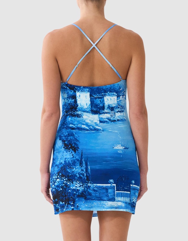 Camilla - Drape Jersey Mini Dress