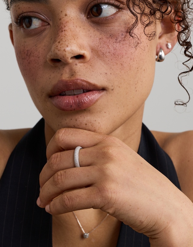 Michael Hill - Pavé Dome Ring in Sterling Silver - 4mm