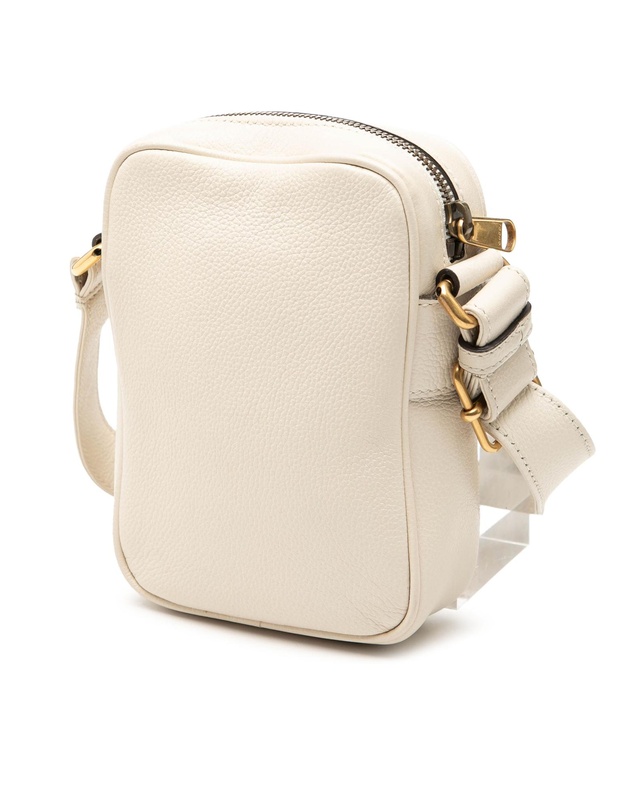 Gucci - Pre-Loved Mini Grained Calfskin Logo Crossbody