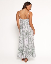 Petal & Pup - Kelsie Midi Dress - Sage Print