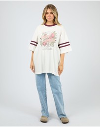 All About Eve - Spritz Time Oversized Tee Vintage White