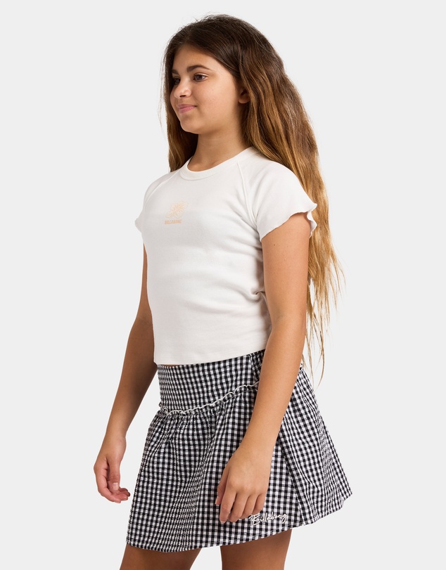 Billabong Kids - Girls 6 to 16 Gingham Crush Mini Skirt
