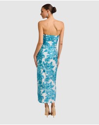 Romance by Honey and Beau - Seanna Bandeau V Neck Midi Dress