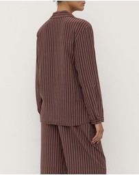 Assembly Label - Zayla Silk Stripe Long Sleeve Shirt