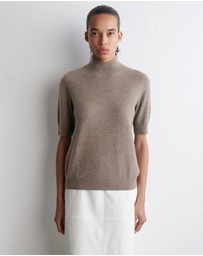 COS - Cashmere Mock-Neck T-Shirt