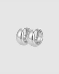 HOUSE OF SLANI - Classic Silver Selene Hoops