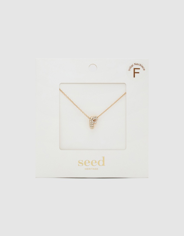 Seed Heritage - Initial Jewel Bubble Necklace
