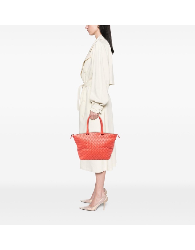 Pre-Loved by Azura Reborn - Pre-Loved Nappa Intrecciato Zip Tote