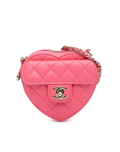 Pre-Loved by Azura Reborn - Pre-Loved Mini Lambskin CC in Love Heart Crossbody